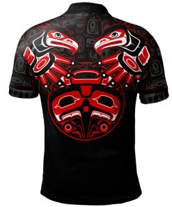 Canada Polo Shirt Haida Twin Ravens
