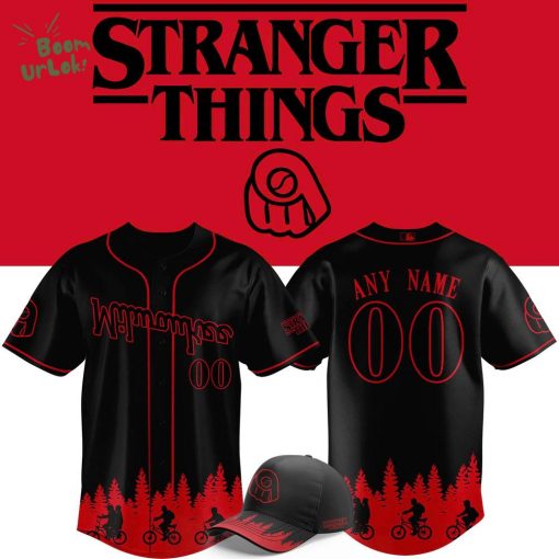 2025 Milwaukee Brewers Black Stranger Things Custom Jersey
