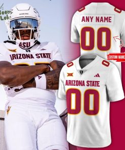 Arizona State Sun Devils Uniform New White Football Jersey