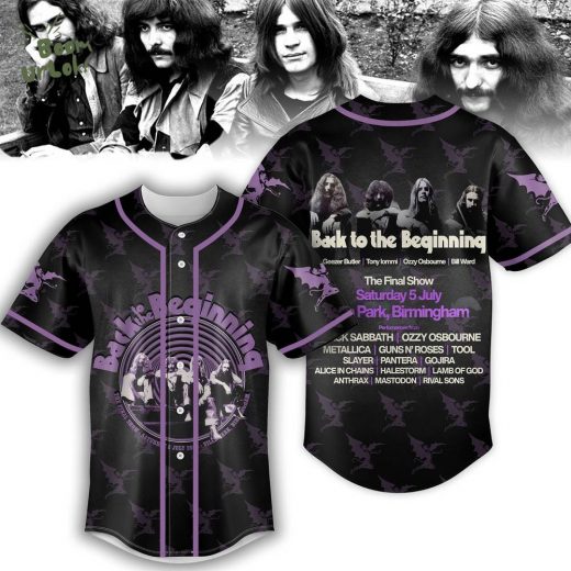 Black Sabbath Baseball Jersey – Back to the Beginning Final Show Shirt, Birmingham 2025