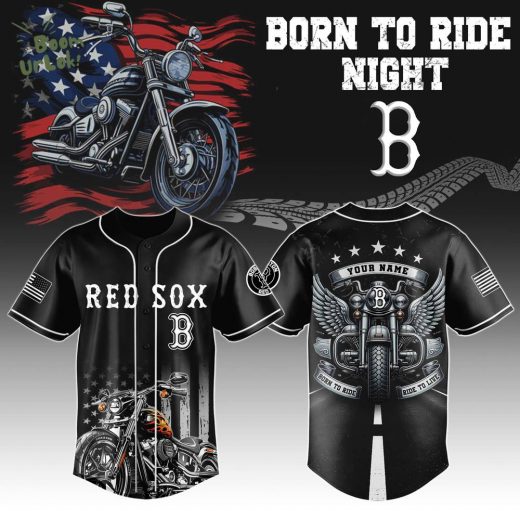 Boston Red Sox x Born To Ride Limited Edition Jersey 2025-3D Baseball Jersey