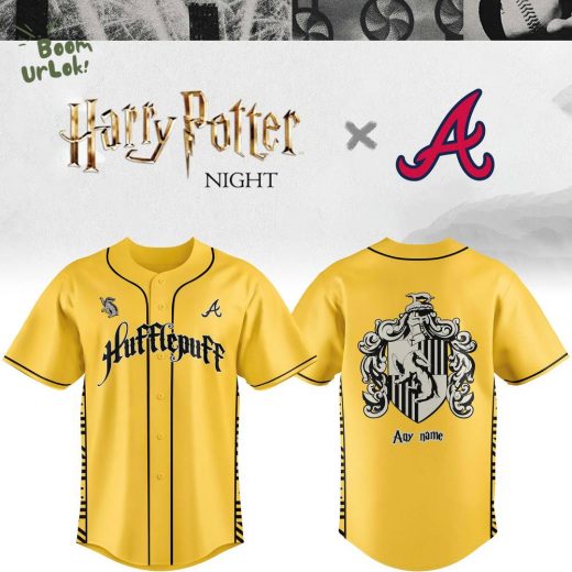 Braves x Hufflepuff House Custom Jersey – Limited Edition