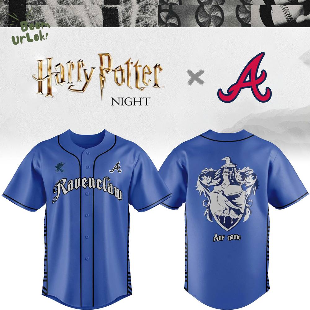 Braves x Ravenclaw House Custom Jersey - Limited Edition Braves x Ravenclaw House Custom Jersey - Limited Edition