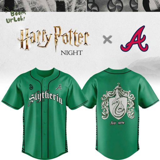 Braves x Slytherin House Custom Jersey – Limited Edition