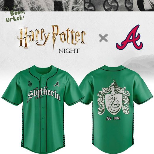Braves x Slytherin House Custom Jersey – Limited Edition