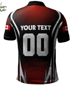 Canada Polo Shirt Fight Ready Moose Canada Hockey Attitude