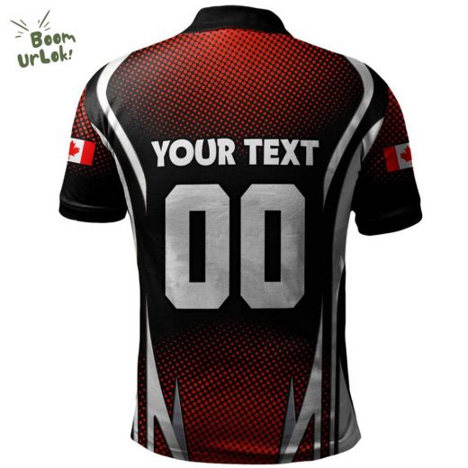 Canada Polo Shirt Fight Ready Moose Canada Hockey Attitude