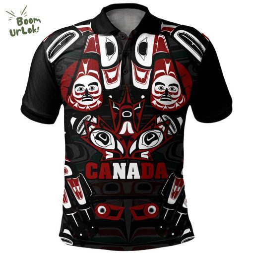 Canada Polo Shirt Haida Heritage Maple