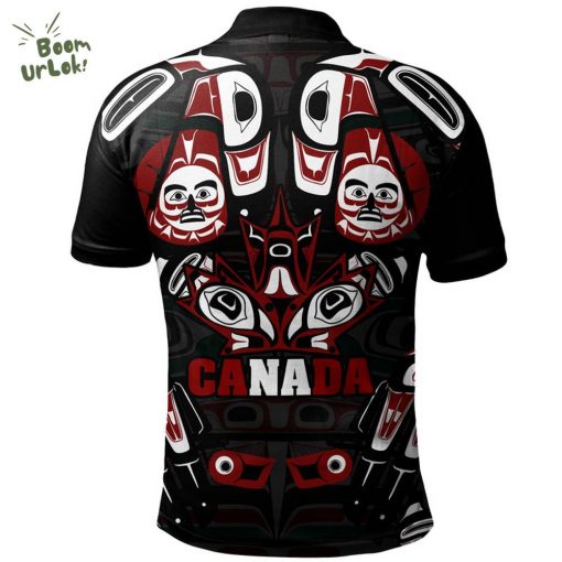 Canada Polo Shirt Haida Heritage Maple