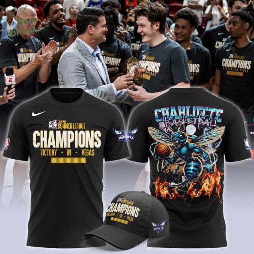 Charlotte Hornets 2025 NBA Summer League champions T-shirt