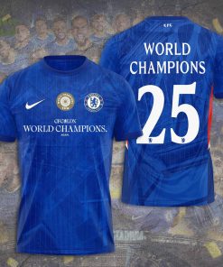 Chelsea First Europe, Now The World Champions Shirt