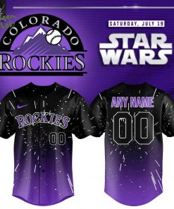 Colorado Rockies 2025 Star Wars Night Custom Jersey