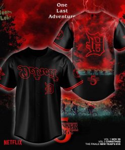 Detroit Tigers X Sƃuᴉɥʇ ɹǝƃuɐɹʇs One Last Adventure Jersey