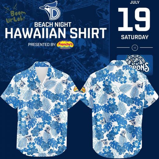 Dunedin Blue Jays Beach Night Hawaiian Shirt