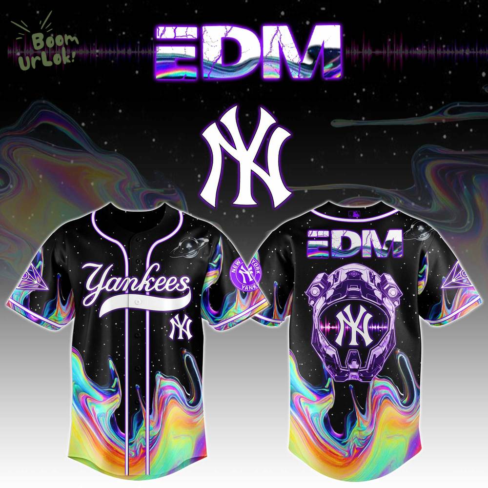 EDM PulseBeat x NY Yankees Galaxy Edition Jersey EDM PulseBeat x NY Yankees Galaxy Edition Jersey