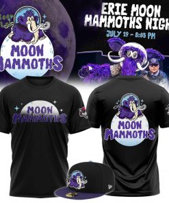 Erie SeaWolves BR Moon Mammoths Primary Black Tee
