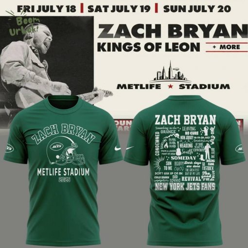 Exclusive Versio Zach Bryan x New York Jets Tshirt 2025