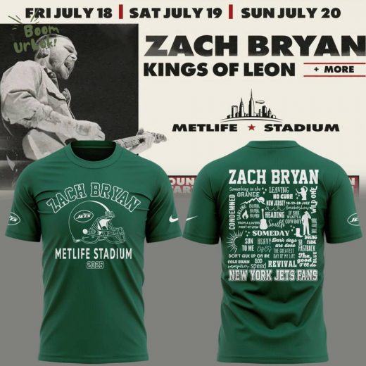 Exclusive Versio Zach Bryan x New York Jets Tshirt 2025