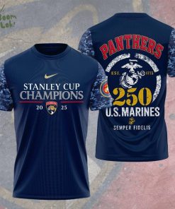Florida Panthers | Premium U.S.M.C 250 Years Semper Fi 3D Tshirt