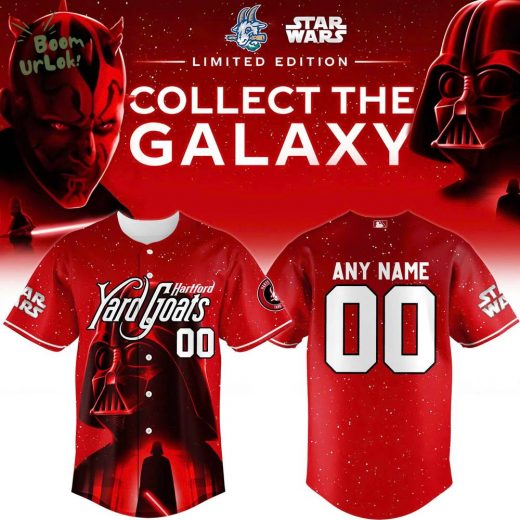 Hartford Yard Goats x Star Wars Baseball Jersey 2025 Darth Vader