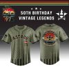 LA Dodgers x 50th Birthday Vintage Legends Mashup Usa Design Baseball Jersey