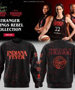 Indiana Fever Stranger Things Rebel Swingman Limited Edition Black SWEATSHIRT