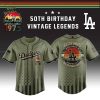 Philadelphia Phillies x 50th Birthday Vintage Legends Mashup Usa Design Baseball Jersey