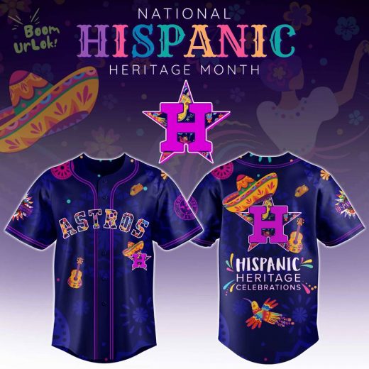 Limited Edition 2025-Houston Astros x National Hispanic Heritage Month-3D Baseball Jersey