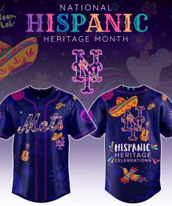 Limited Edition 2025-New York Mets x National Hispanic Heritage Month-3D Baseball Jersey