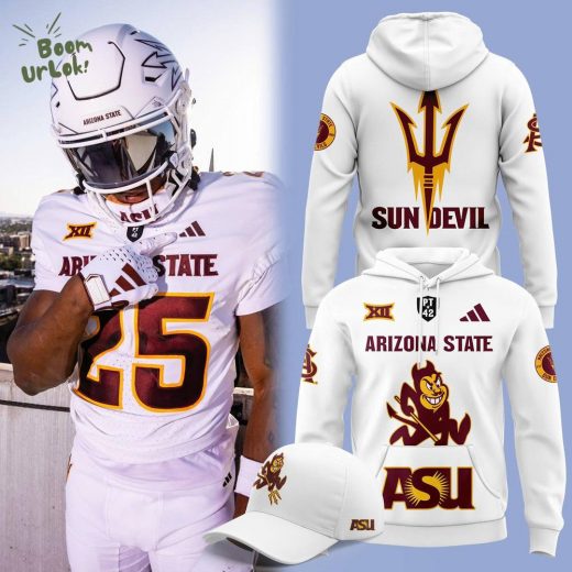 Limited Edition Arizona State Football White Hoodie V2