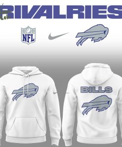Limited Edition Bills Football Rivalries Teaser Logo White Hoodie