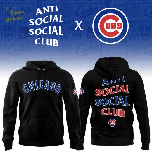Limited Edition Chicago Cubs x AntiSocialSocialClub hoodie 2025