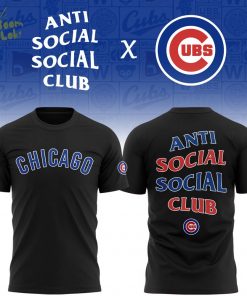Limited Edition Chicago Cubs x AntiSocialSocialClub tshirt 2025