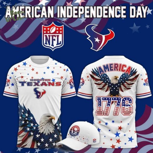 Limited Edition Houston Texans Independence Day 2025 Tshirt