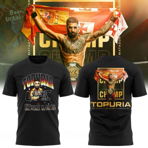 Limited Edition Ilia Topuria UFC World Men’s Lightweight Champion 2025 Tshirt