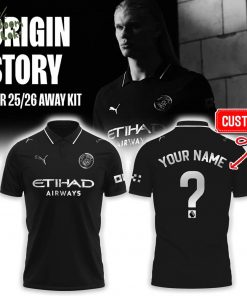 Limited Edition Manchester City Origin 25/26 Away Kit Black Polo