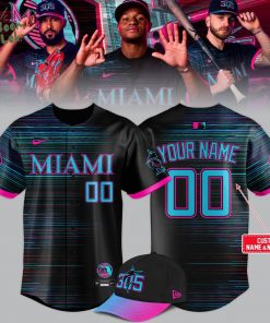Limited Edition Miami Marlins New City Connect Custom Name And Number Jersey