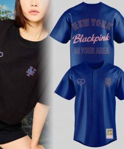 Limited Edition NY Mets x Blackpink 2025 Blue Jersey