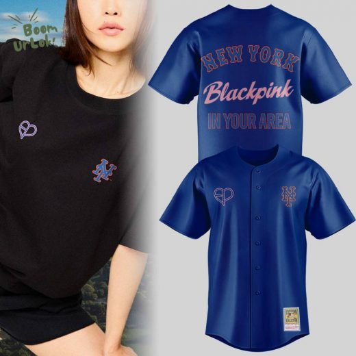 Limited Edition NY Mets x Blackpink 2025 Blue Jersey