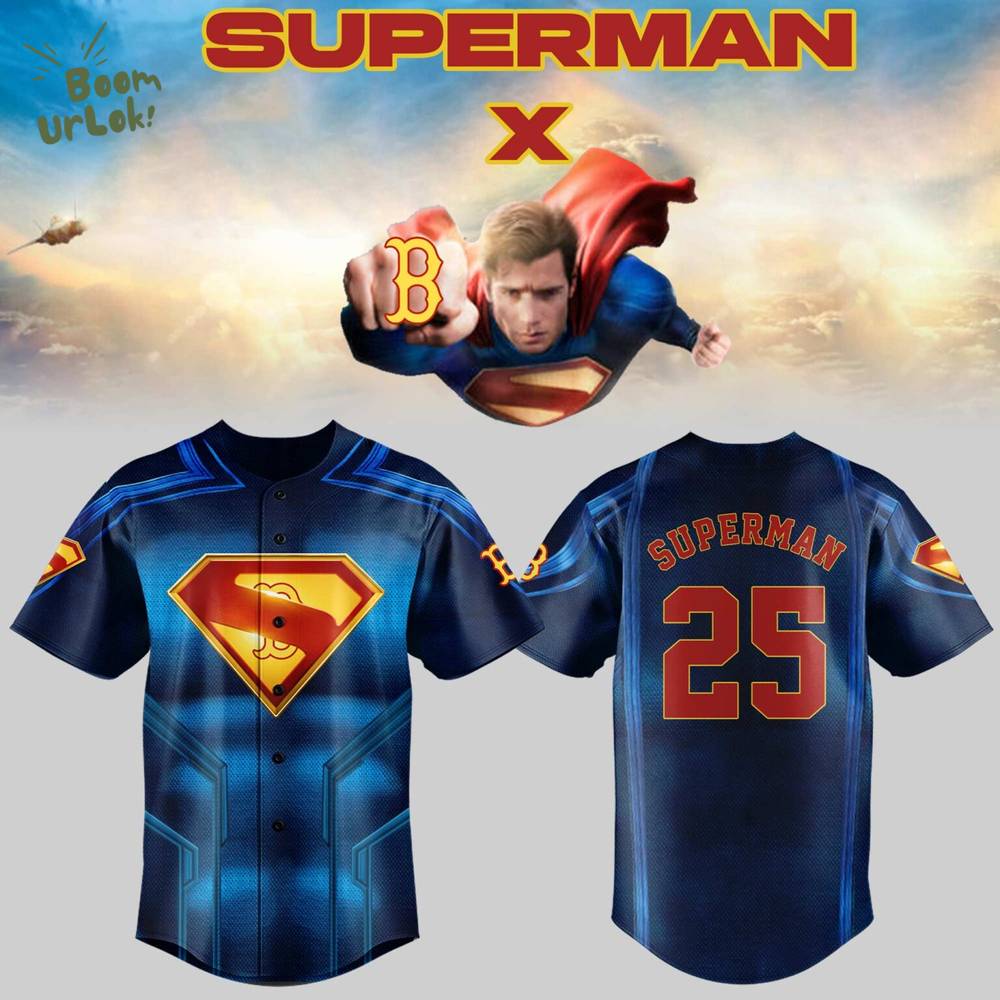 Limited Edition Red Sox x Superman 2025 Jersey Limited Edition Red Sox x Superman 2025 Jersey