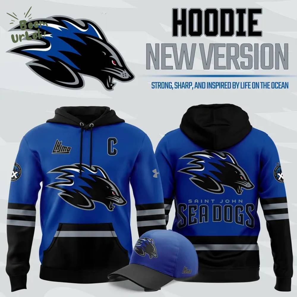 Limited Edition Saint John Sea Dogs Hockey New Hoodie 2025 Blue Limited Edition Saint John Sea Dogs Hockey New Hoodie 2025 Blue