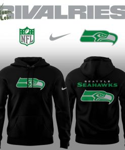 Limited Edition Seahawks Football Rivalries Teaser Logo Black Hoodie