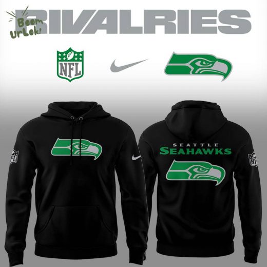 Limited Edition Seahawks Football Rivalries Teaser Logo Black Hoodie