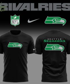 Limited Edition Seahawks Football Rivalries Teaser Logo Black TShirt