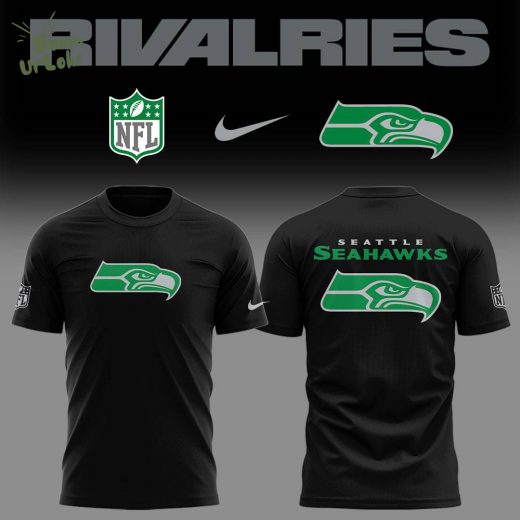 Limited Edition Seahawks Football Rivalries Teaser Logo Black TShirt
