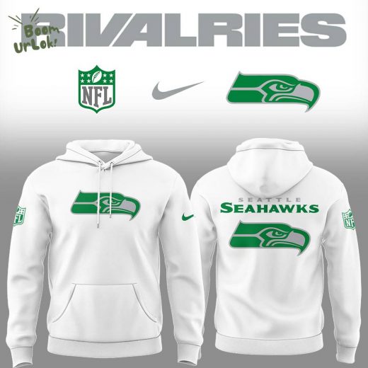 Limited Edition Seahawks Football Rivalries Teaser Logo White Hoodie