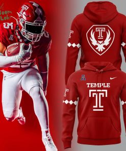 Limited Edition Temple Owls 2025 Red Hoodie