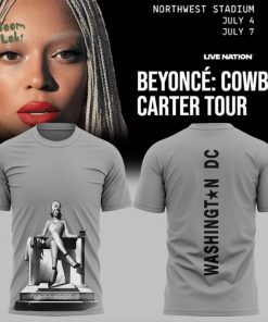 Limited Editions Beyonce x Washington DC Tour 2025 Shirt-GREY