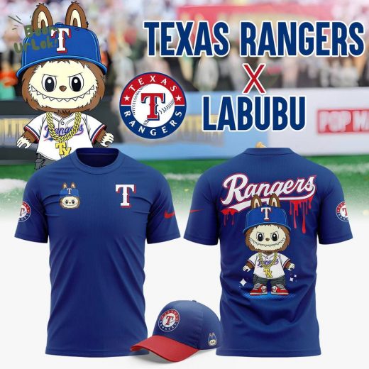 Limited Editions Texas Rangers x Labubu baseball New 2025 T-Shirt