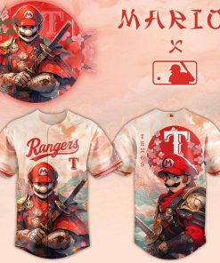 Mario x Texas Rangers Samurai Hero Jersey